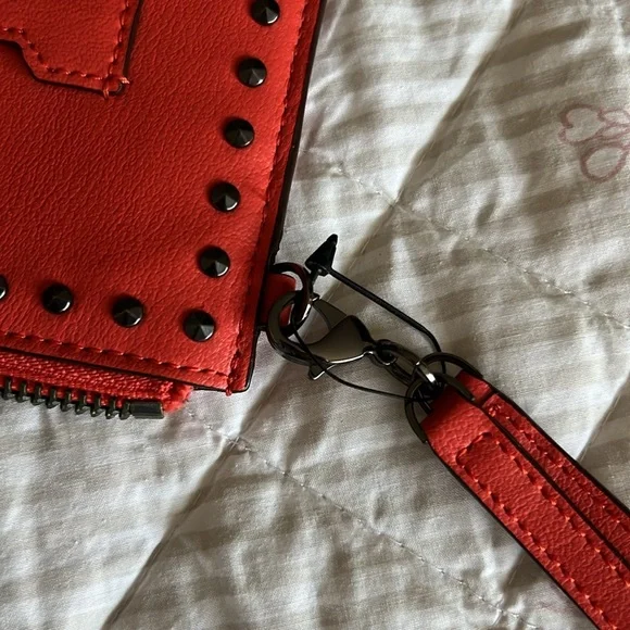 NWOT Diane Von Furstenberg Coral Studded Clutch - Picture 4 of 7